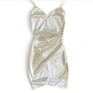 Windsor Shimmering Cream Mini Dress